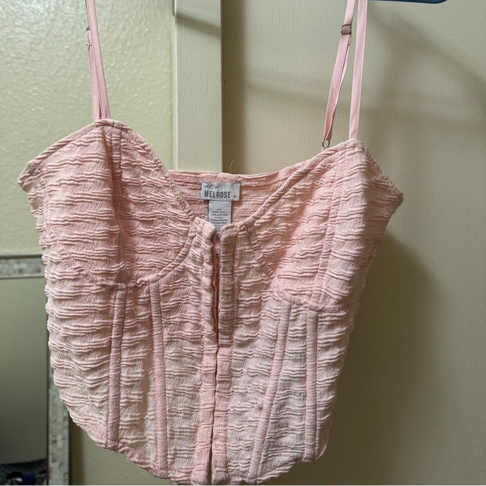 Pink Textured Bustier Corset Tilly’s